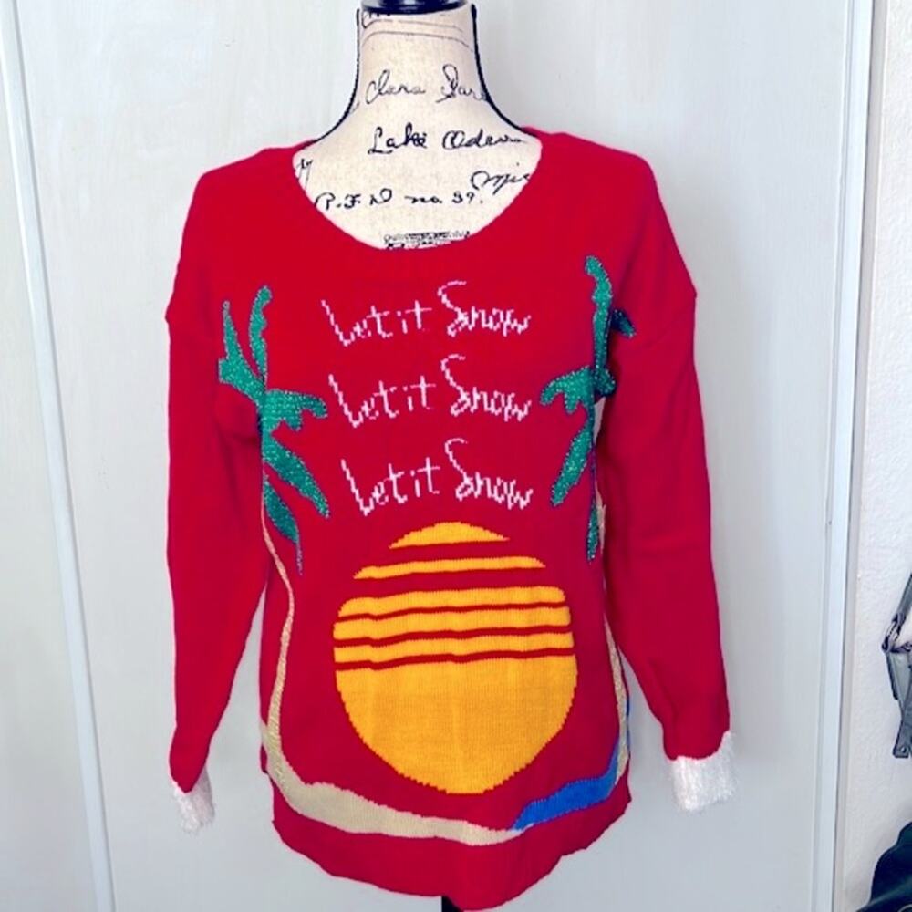 NWT! Let it Snow Ugly Christmas Sweater Size Medium